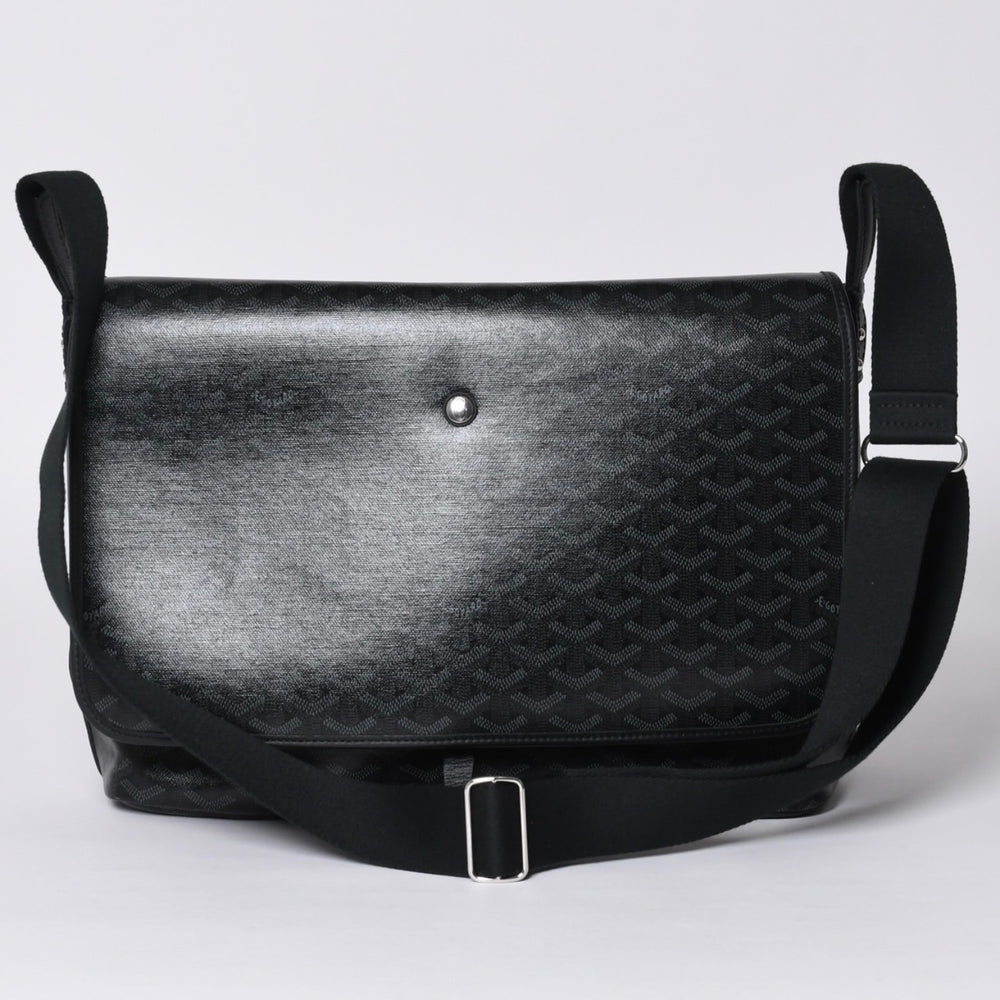 新品同様 GOYARD ゴヤール カペシアン MM メッセンジャー ショルダーバッグ ジェットブラック ソー 限定 中古 4a001221