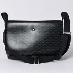 新品同様 GOYARD ゴヤール カペシアン MM メッセンジャー ショルダーバッグ ジェットブラック ソー 限定 中古 4a001221