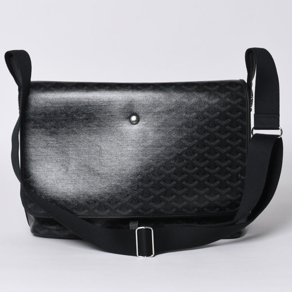 新品同様 GOYARD ゴヤール カペシアン MM メッセンジャー ショルダーバッグ ジェットブラック ソー 限定 中古 4a001221
