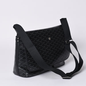 新品同様 GOYARD ゴヤール カペシアン MM メッセンジャー ショルダーバッグ ジェットブラック ソー 限定 中古 4a001221