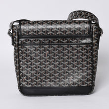画像をギャラリービューアに読み込む, 極美品 GOYARD ゴヤール グランブルーMM ショルダーバッグ キャンバス カーフスキン ブラック 中古 4a001230