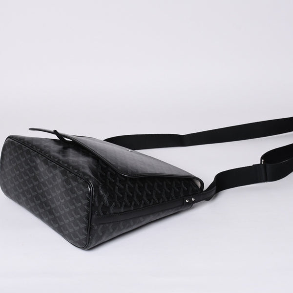 新品同様 GOYARD ゴヤール カペシアン MM メッセンジャー ショルダーバッグ ジェットブラック ソー 限定 中古 4a001221