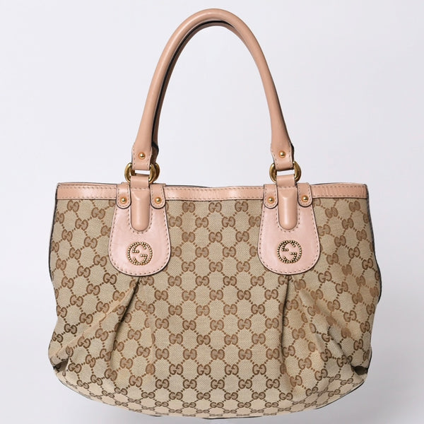 GUCCI Gucci Handbag 269953 GG Canvas Beige GG Logo GG Canvas Leather Good Condition Used 4a001091