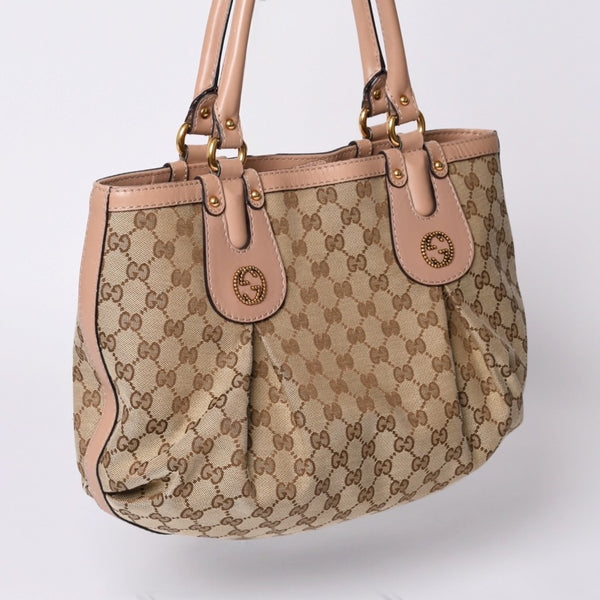GUCCI Gucci Handbag 269953 GG Canvas Beige GG Logo GG Canvas Leather Good Condition Used 4a001091