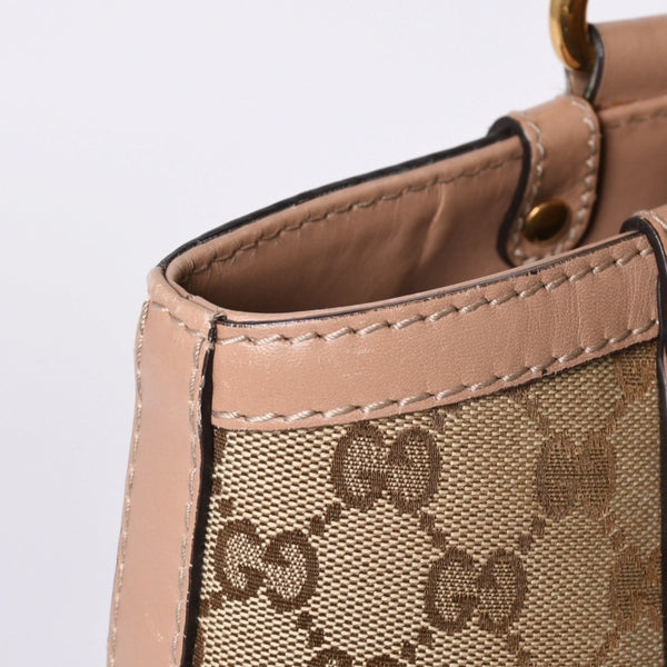 GUCCI Gucci Handbag 269953 GG Canvas Beige GG Logo GG Canvas Leather Good Condition Used 4a001091