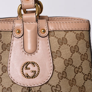 GUCCI Gucci Handbag 269953 GG Canvas Beige GG Logo GG Canvas Leather Good Condition Used 4a001091