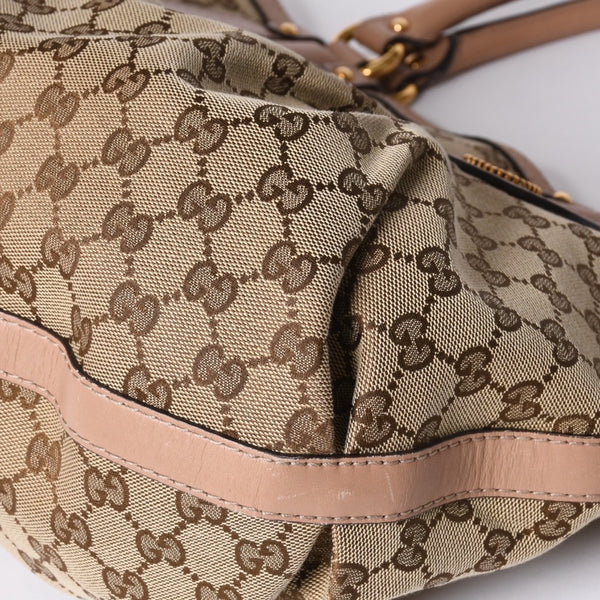 GUCCI Gucci Handbag 269953 GG Canvas Beige GG Logo GG Canvas Leather Good Condition Used 4a001091