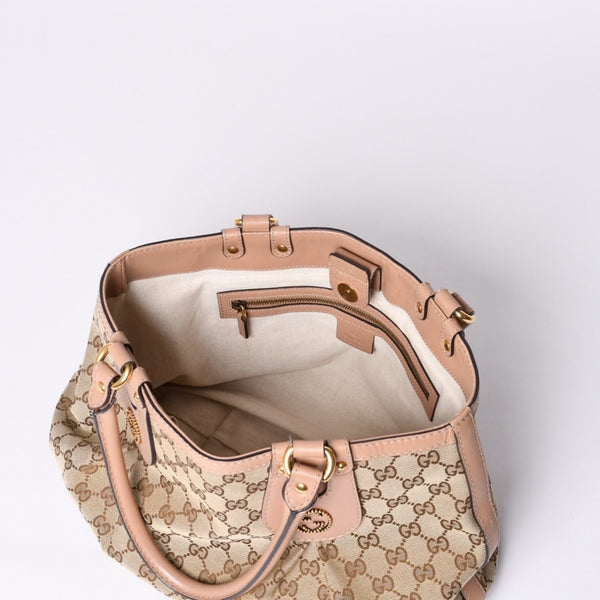 GUCCI Gucci Handbag 269953 GG Canvas Beige GG Logo GG Canvas Leather Good Condition Used 4a001091