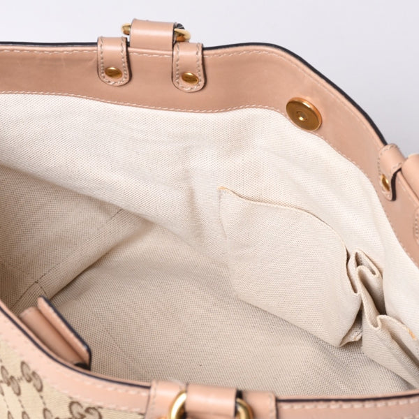 GUCCI Gucci Handbag 269953 GG Canvas Beige GG Logo GG Canvas Leather Good Condition Used 4a001091