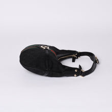 画像をギャラリービューアに読み込む, 極美品 GUCCI グッチ ショルダーバッグ 114869 ワンショルダー GGキャンバス シェリーライン ブラック 4a001096
