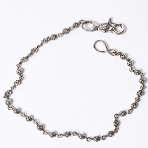 CHROME HEARTS 2BALL LONG-S Cross Ball Wallet Chain #1 1 Clip Long Weight Approx. 181.6g 26 Balls Good Condition Used 4a001521