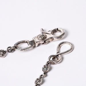CHROME HEARTS 2BALL LONG-S Cross Ball Wallet Chain #1 1 Clip Long Weight Approx. 181.6g 26 Balls Good Condition Used 4a001521
