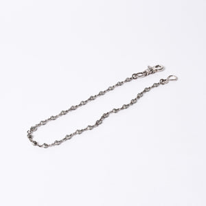 CHROME HEARTS 2BALL LONG-S Cross Ball Wallet Chain #1 1 Clip Long Weight Approx. 181.6g 26 Balls Good Condition Used 4a001521