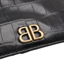 画像をギャラリービューアに読み込む, BALENCIAGA バレンシアガ コインケース カードホルダー 765465 ブラック ゴールド金具 美品 中古 4a001427