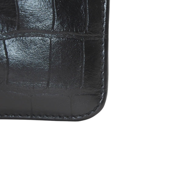 BALENCIAGA バレンシアガ コインケース カードホルダー 765465 ブラック ゴールド金具 美品 中古 4a001427