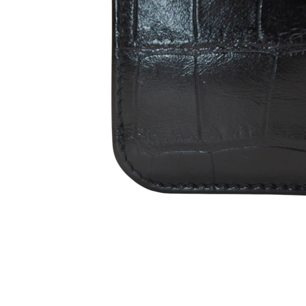 BALENCIAGA バレンシアガ コインケース カードホルダー 765465 ブラック ゴールド金具 美品 中古 4a001427
