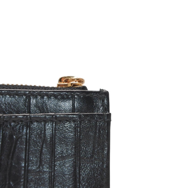 BALENCIAGA バレンシアガ コインケース カードホルダー 765465 ブラック ゴールド金具 美品 中古 4a001427