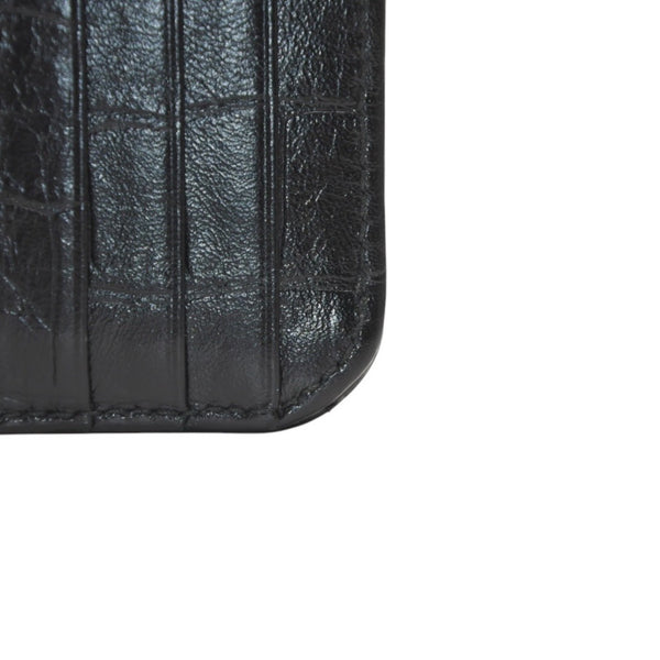 BALENCIAGA バレンシアガ コインケース カードホルダー 765465 ブラック ゴールド金具 美品 中古 4a001427
