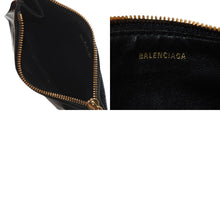 画像をギャラリービューアに読み込む, BALENCIAGA バレンシアガ コインケース カードホルダー 765465 ブラック ゴールド金具 美品 中古 4a001427