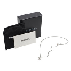 Very Good Condition CHANEL Necklace Coco Mark Rhinestone F12W SV necklace CC rhinestone SV F12W Good Condition Used 4a000657