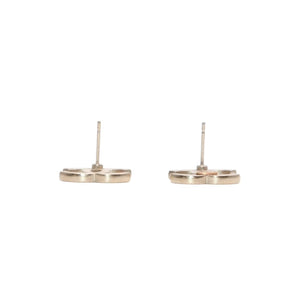 Very good condition CHANEL Chanel earrings rhinestone here mark GD 14V engraved on one side earrings Slim CC rhinestone GD 14V good condition used 4a000646