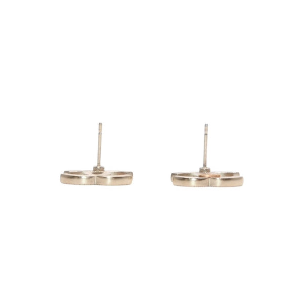 Very good condition CHANEL Chanel earrings rhinestone here mark GD 14V engraved on one side earrings Slim CC rhinestone GD 14V good condition used 4a000646