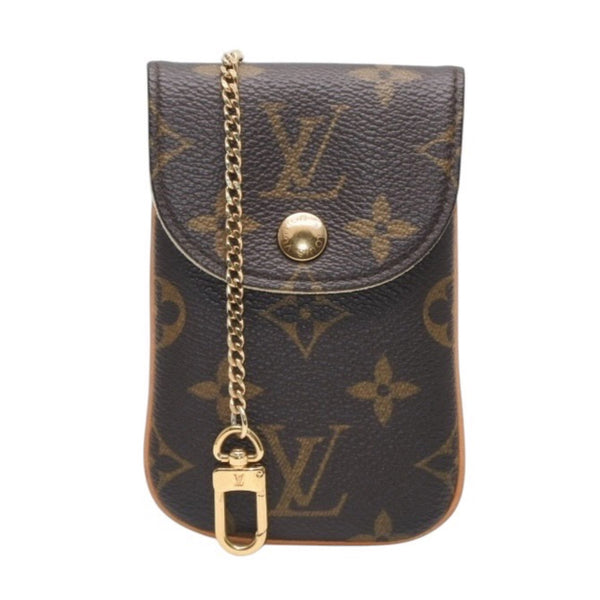 Very good condition LOUIS VUITTON Accessory pouch Etuy Téléfonne MM Monogram M66546 Gold hardware Used 4a001253