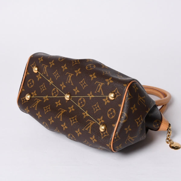 極美品 ルイヴィトン LOUIS VUITTON ティヴォリPM ハンドバッグ モノグラム M40143/VI4009/ブラウン 美品 4a001269