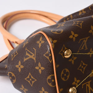 極美品 ルイヴィトン LOUIS VUITTON ティヴォリPM ハンドバッグ モノグラム M40143/VI4009/ブラウン 美品 4a001269