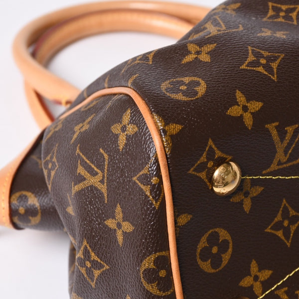 極美品 ルイヴィトン LOUIS VUITTON ティヴォリPM ハンドバッグ モノグラム M40143/VI4009/ブラウン 美品 4a001269