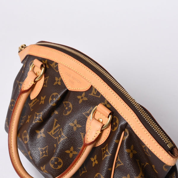 極美品 ルイヴィトン LOUIS VUITTON ティヴォリPM ハンドバッグ モノグラム M40143/VI4009/ブラウン 美品 4a001269