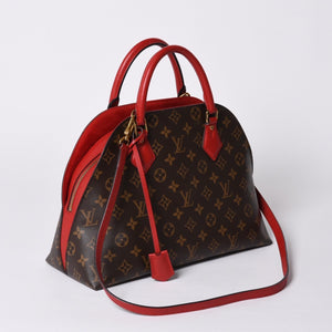 Very Good Condition Louis Vuitton Alma Bag Into Bag Handbag M41779/SP3146/Red/Monogram/Accessories: Strap Good Condition 4a001268