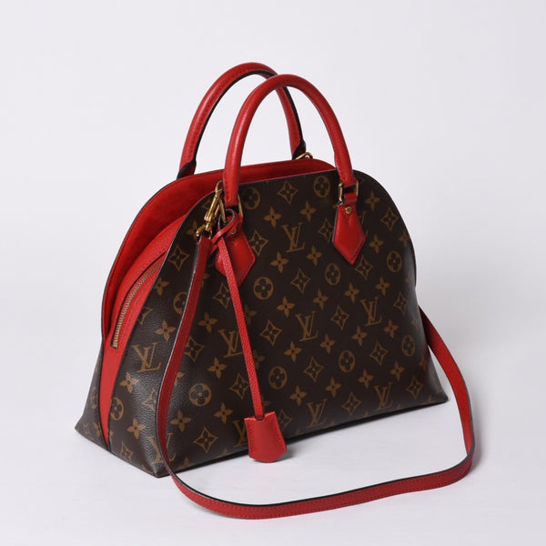 Very Good Condition Louis Vuitton Alma Bag Into Bag Handbag M41779/SP3146/Red/Monogram/Accessories: Strap Good Condition 4a001268