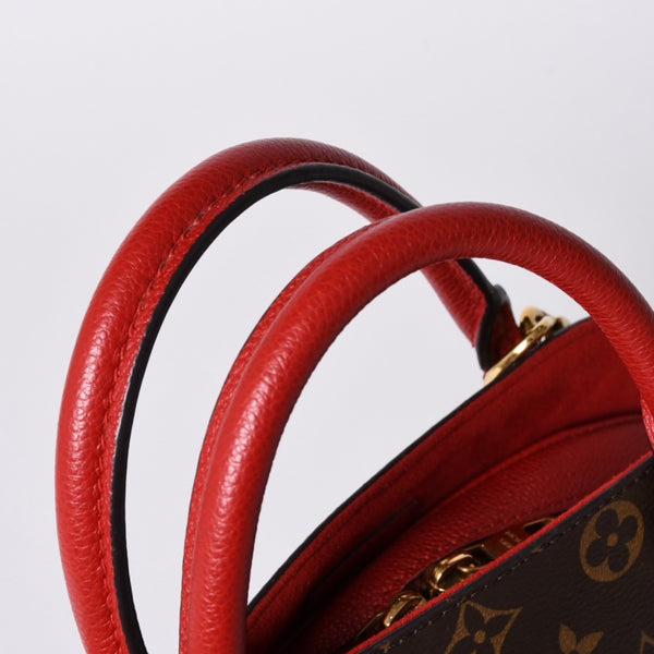 Very Good Condition Louis Vuitton Alma Bag Into Bag Handbag M41779/SP3146/Red/Monogram/Accessories: Strap Good Condition 4a001268