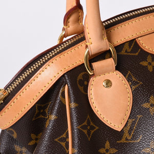 極美品 ルイヴィトン LOUIS VUITTON ティヴォリPM ハンドバッグ モノグラム M40143/VI4009/ブラウン 美品 4a001269