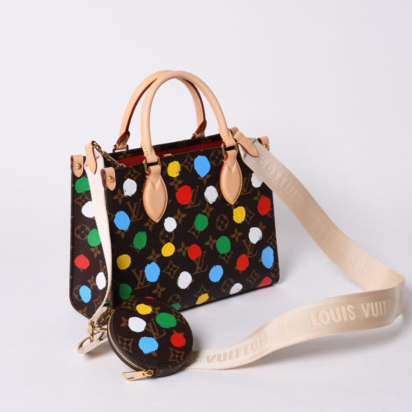 Like new LOUIS VUITTON Onsago PM Yayoi Kusama M46380 Monogram Ladies Used 4a001358