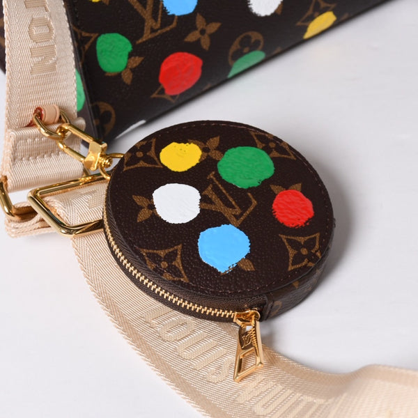 Like new LOUIS VUITTON Onsago PM Yayoi Kusama M46380 Monogram Ladies Used 4a001358