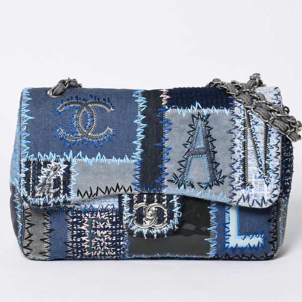 Very Good Condition CHANEL CHANEL Deca Matelasse 30 S Flap W Chain Shoulder Bag No. 21 Coco Mark Patchwork Stitch Used 4a001187