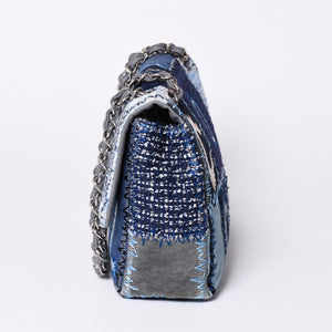Very Good Condition CHANEL CHANEL Deca Matelasse 30 S Flap W Chain Shoulder Bag No. 21 Coco Mark Patchwork Stitch Used 4a001187