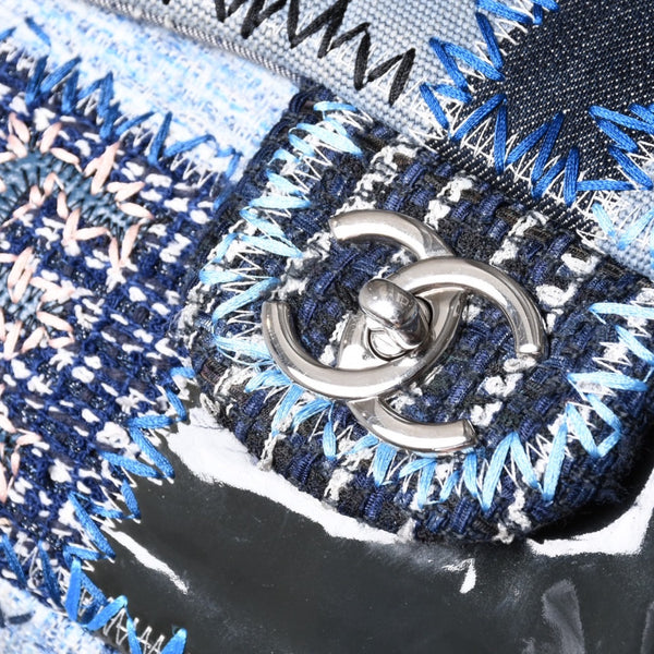 Very Good Condition CHANEL CHANEL Deca Matelasse 30 S Flap W Chain Shoulder Bag No. 21 Coco Mark Patchwork Stitch Used 4a001187