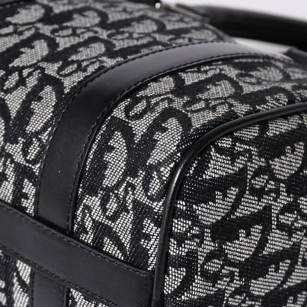 Very Good Condition Christian Dior Dior Handbag Mini Boston Trotter Black Speedy 20cm Used 4a001270