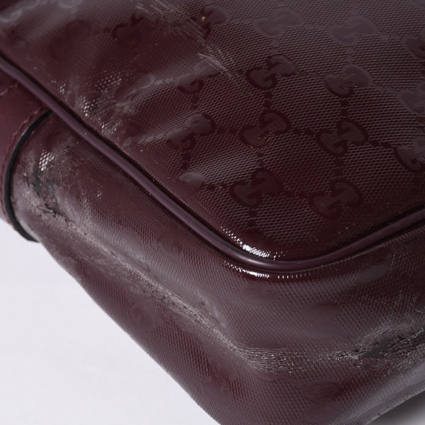 GUUCI グッチ Shoulder Bag ショルダーバッグ GGスプリーム 233268 ワインレッド 美品 中古 4a000270