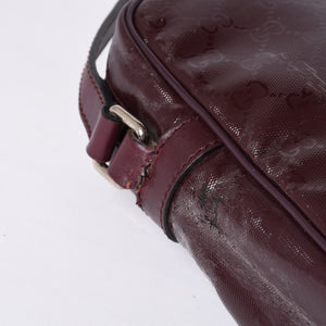 GUUCI グッチ Shoulder Bag ショルダーバッグ GGスプリーム 233268 ワインレッド 美品 中古 4a000270