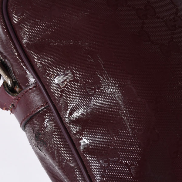 GUUCI グッチ Shoulder Bag ショルダーバッグ GGスプリーム 233268 ワインレッド 美品 中古 4a000270
