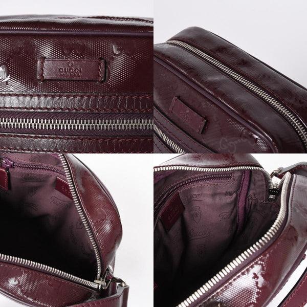 GUUCI グッチ Shoulder Bag ショルダーバッグ GGスプリーム 233268 ワインレッド 美品 中古 4a000270