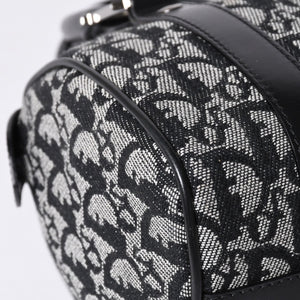 Very Good Condition Christian Dior Dior Handbag Mini Boston Trotter Black Speedy 20cm Used 4a001270