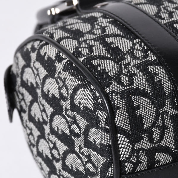 Very Good Condition Christian Dior Dior Handbag Mini Boston Trotter Black Speedy 20cm Used 4a001270