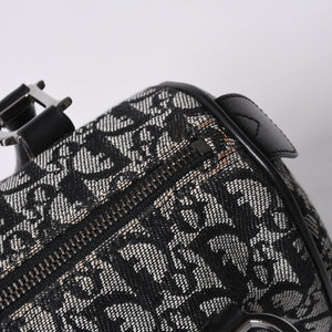 Very Good Condition Christian Dior Dior Handbag Mini Boston Trotter Black Speedy 20cm Used 4a001270