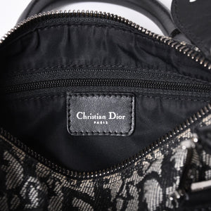 Very Good Condition Christian Dior Dior Handbag Mini Boston Trotter Black Speedy 20cm Used 4a001270