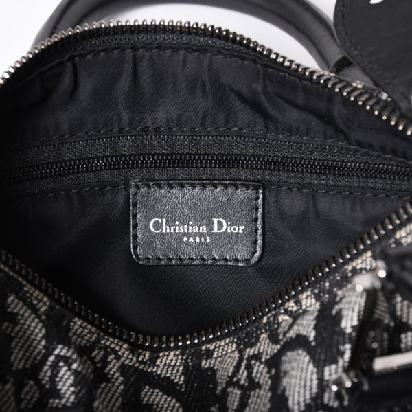 Very Good Condition Christian Dior Dior Handbag Mini Boston Trotter Black Speedy 20cm Used 4a001270